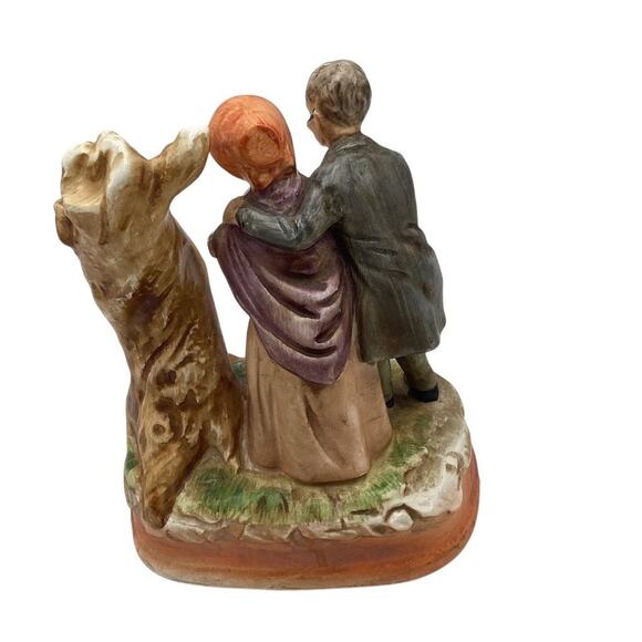Vintage Sankyo Elderly Couple Music Box Japan 1970s Handmade - Picture 3 of 9